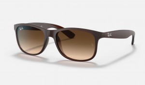 Ray Ban Andy Men's Sunglasses Brown | 64315-WUEN