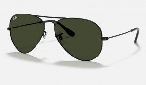 Ray Ban Aviator Classic Men's Sunglasses Green | 76451-UZNR