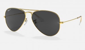 Ray Ban Aviator Classic Men's Sunglasses Black | 07126-AEJH