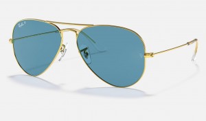 Ray Ban Aviator Classic Men's Sunglasses Blue | 27108-PUFO