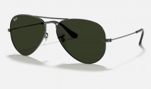 Ray Ban Aviator Classic Women's Sunglasses Green | 45276-JZEY