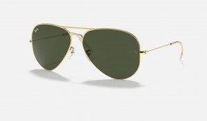 Ray Ban Aviator Large Metal Ii Men's Sunglasses Green | 54036-ASFO