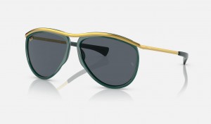 Ray Ban Aviator Olympian Men's Sunglasses Blue | 43518-IYSP