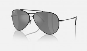 Ray Ban Aviator Reverse Men's Sunglasses Silver | 09417-BTVR