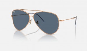 Ray Ban Aviator Reverse Men's Sunglasses Blue | 86150-ZWPS