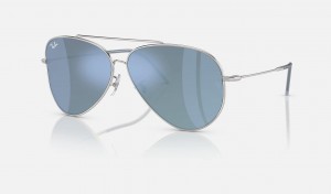 Ray Ban Aviator Reverse Men's Sunglasses Blue | 32854-OUCM