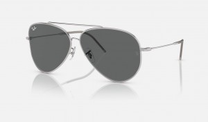 Ray Ban Aviator Reverse Women's Sunglasses Grey | 83915-GBTW