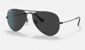 Ray Ban Aviator Total Black Men's Sunglasses Black | 13245-EYRL