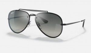 Ray Ban Blaze Aviator Men's Sunglasses Grey | 37154-ZXQF