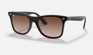 Ray Ban Blaze Wayfarer Women's Sunglasses Brown | 50826-MQDH