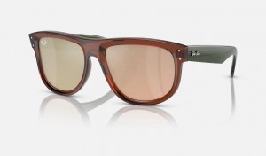 Ray Ban Boyfriend Reverse Men's Sunglasses Brown | 73129-OBUD