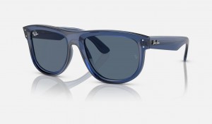 Ray Ban Boyfriend Reverse Men's Sunglasses Blue | 37148-JYBH