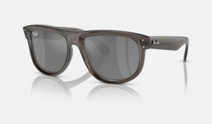 Ray Ban Boyfriend Reverse Men's Sunglasses Silver | 78594-MOJA