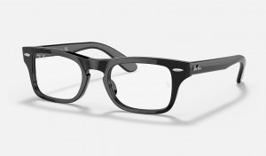 Ray Ban Burbank Optics Kids' Eyeglasses Black | 81507-CIWD