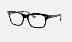 Ray Ban Burbank Optics Men's Eyeglasses Black | 43106-GDWU