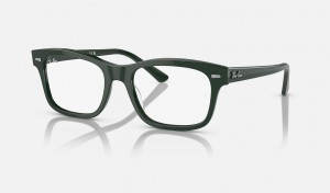 Ray Ban Burbank Optics Men's Eyeglasses Green | 70463-GOXN