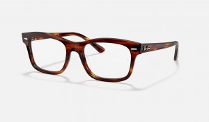 Ray Ban Burbank Optics Men's Eyeglasses Red | 28365-QCUA