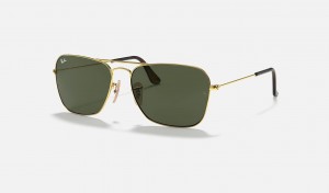 Ray Ban Caravan Men's Sunglasses Green | 68710-XMDL