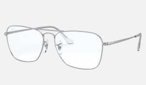 Ray Ban Caravan Optics Men's Eyeglasses Silver | 15087-ATUM