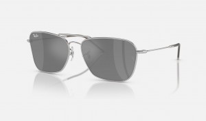 Ray Ban Caravan Reverse Men's Sunglasses Silver | 85410-JAKO