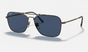 Ray Ban Caravan Titanium Men's Sunglasses Blue | 82104-ENIV