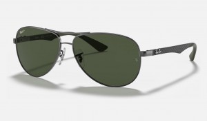 Ray Ban Carbon Fibre Men's Sunglasses Green | 98013-YZFK