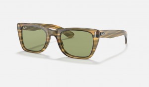 Ray Ban Caribbean Men's Sunglasses Green | 47523-KPLC