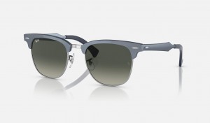 Ray Ban Clubmaster Aluminum Men's Sunglasses Grey | 61234-UASH