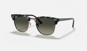 Ray Ban Clubmaster Fleck Men's Sunglasses Grey | 76920-THFC