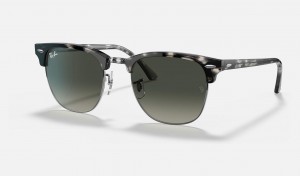 Ray Ban Clubmaster Fleck Women's Sunglasses Grey | 72418-TOYQ