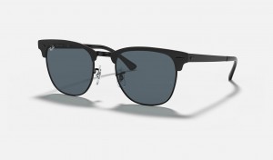 Ray Ban Clubmaster Metal Men's Sunglasses Blue | 30254-PNVY