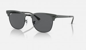 Ray Ban Clubmaster Metal Men's Sunglasses Grey | 40938-JKGP