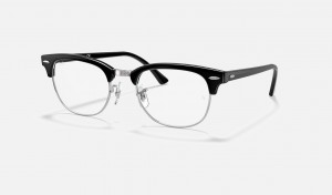 Ray Ban Clubmaster Optics Men's Eyeglasses Black | 79624-QVNU