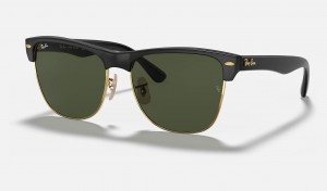 Ray Ban Clubmaster Oversized Men's Sunglasses Green | 42058-CIKR