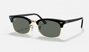 Ray Ban Clubmaster Square Men's Sunglasses Green | 16324-VDUN