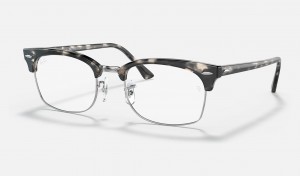 Ray Ban Clubmaster Square Optics Men's Eyeglasses Grey | 34059-HOCG