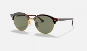 Ray Ban Clubround Classic Men's Sunglasses Green | 19062-YTHN