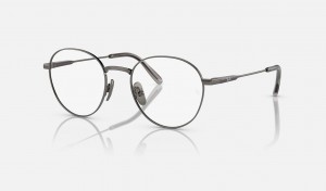 Ray Ban David Titanium Optics Men's Eyeglasses Grey | 49132-KQGU