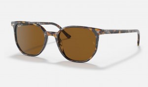 Ray Ban Elliot Men's Sunglasses Brown | 47201-YARG