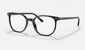 Ray Ban Elliot Optics Men's Eyeglasses Black | 62831-GIDU