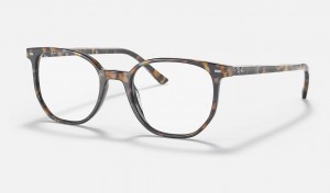 Ray Ban Elliot Optics Men's Eyeglasses Brown | 91257-XVSQ