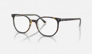 Ray Ban Elliot Optics Men's Eyeglasses Green | 76145-DCMW