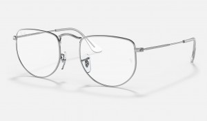 Ray Ban Elon Optics Men's Eyeglasses Silver | 26893-JSBM