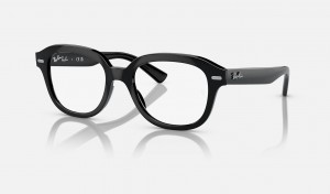 Ray Ban Erik Optics Men's Eyeglasses Black | 26548-IEUD