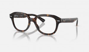 Ray Ban Erik Optics Men's Eyeglasses Black | 64098-CJPS