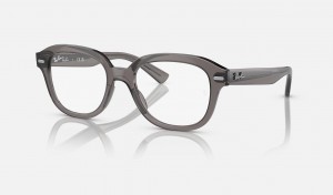 Ray Ban Erik Optics Men's Eyeglasses Grey | 96783-MUAG