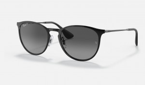 Ray Ban Erika Metal Women's Sunglasses Grey | 75360-CUNQ