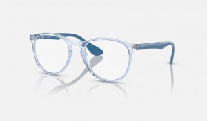 Ray Ban Erika Optics Men's Eyeglasses Blue | 93416-CDNV