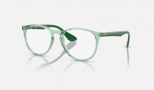 Ray Ban Erika Optics Men's Eyeglasses Green | 68945-LWPS