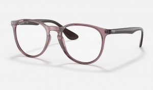 Ray Ban Erika Optics Men's Eyeglasses Purple | 29413-LKMY